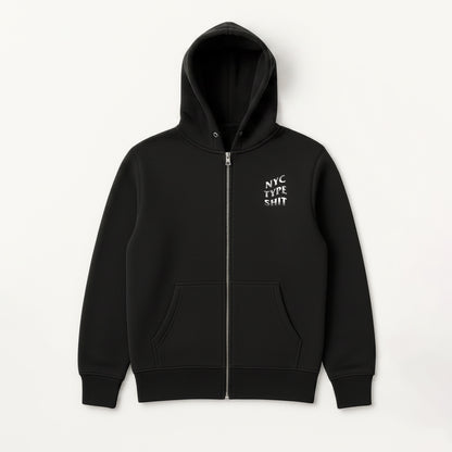 NYC TYPE SHIT HOODIE ZIP UP REFLECTIVE
